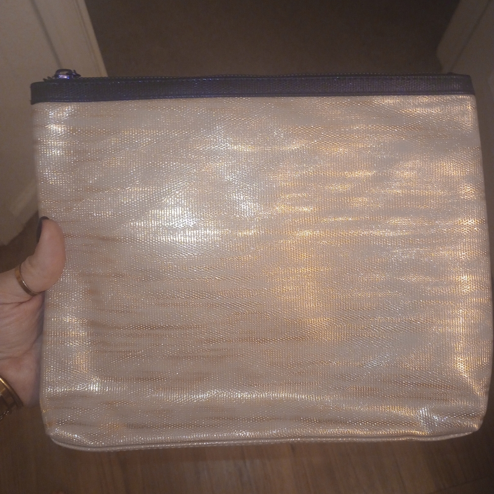 Lancome Shimmering Gold Cosmetic Bag